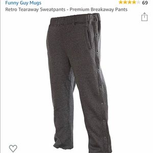 Funny guy mugs Tear away sweat pants